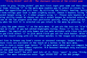 Sticky Wicket 1