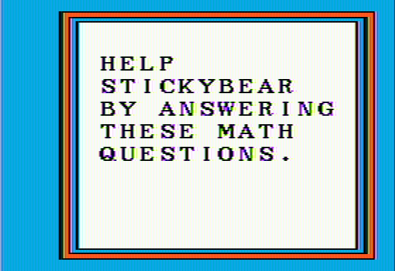 Stickybear: Math abandonware