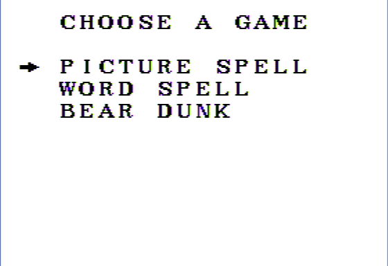 Stickybear: Spellgrabber abandonware