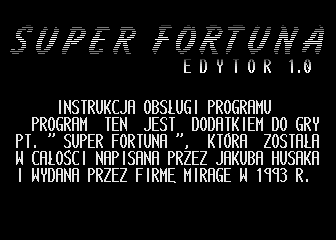 Super Fortuna Edytor abandonware