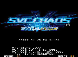SVC Chaos: SNK vs. Capcom 0