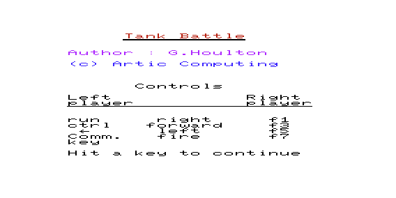 Tank Battle abandonware