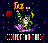 Taz in Escape from Mars 0