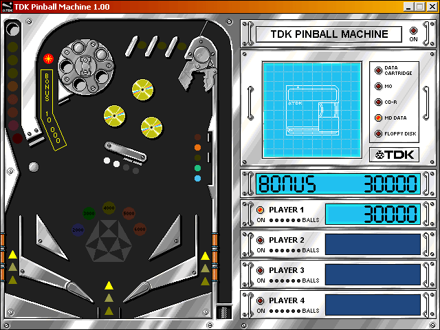 TDK Pinball Machine abandonware