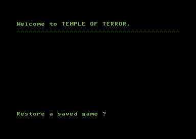 Temple of Terror 0
