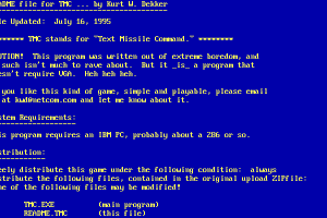 Text Missile Command 1