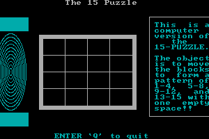 The 15 Puzzle 0