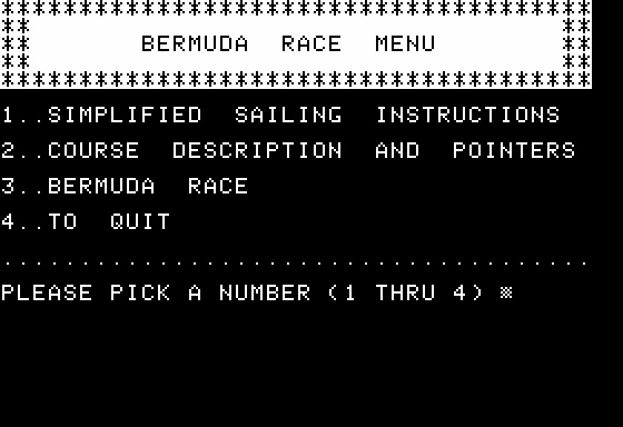 The Bermuda Race 1