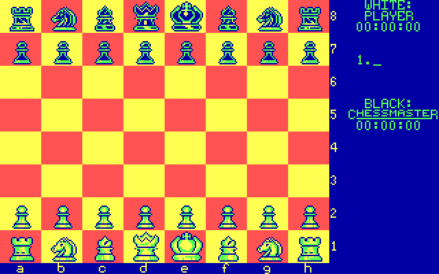 The Chessmaster 2000 (1986) by The Software Toolworks Amiga game