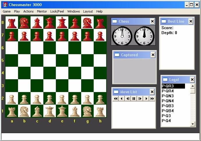 VTG THE CHESSMASTER 3000 Big Box PC Chess Game MS DOS Windows 95