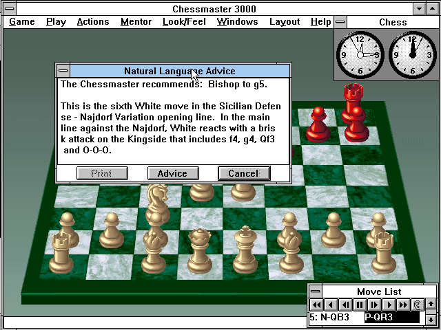 The Chessmaster 3000 - release date, videos, screenshots, reviews on RAWG