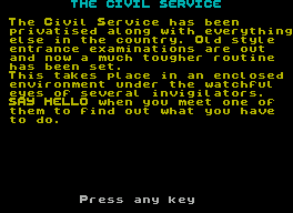 The Civil Service abandonware