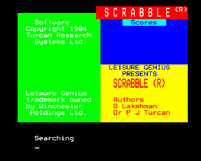 The Computer Edition of Scrabble Brand Crossword Game abandonware