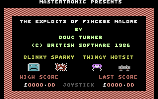 The Exploits of Fingers Malone abandonware