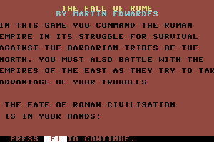 The Fall of Rome 0