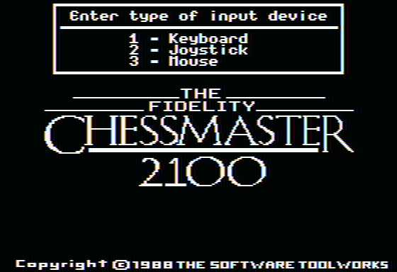 The Fidelity Chessmaster 2100 0