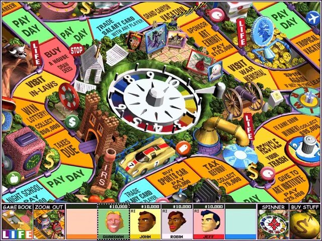 The Game of Life (USA) : Hasbro Interactive : Free Borrow & Streaming :  Internet Archive