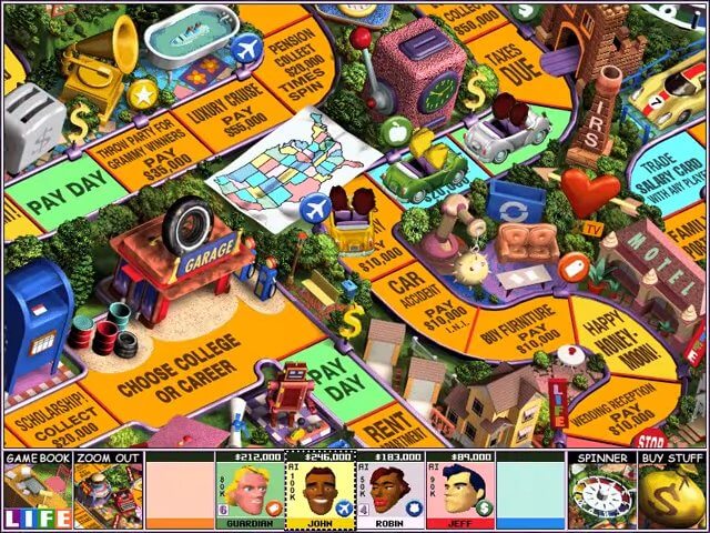 The Game of Life (USA) : Hasbro Interactive : Free Borrow & Streaming :  Internet Archive