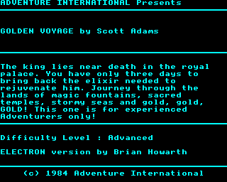 The Golden Voyage abandonware