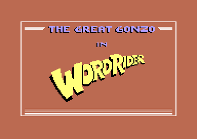 The Great Gonzo in Word Rider 0