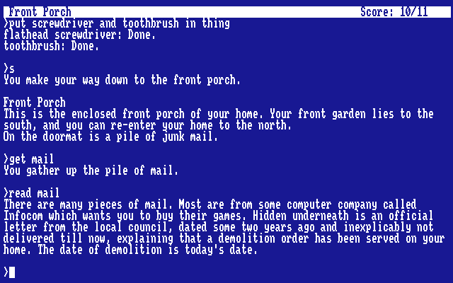 Playing the Hitchhikers Infocom game on an e-paper screen with voice input  is my dream interface : r/HHGTTG