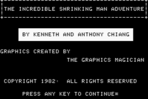 The Incredible Shrinking Man Adventure 1
