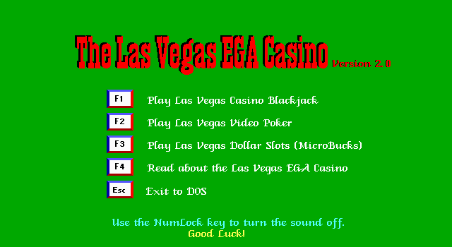 The Las Vegas EGA Casino (Version 2.0) 1