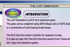 The Lost Dimension 1