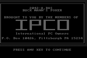 The Original Buck Mann's Poker for One 0