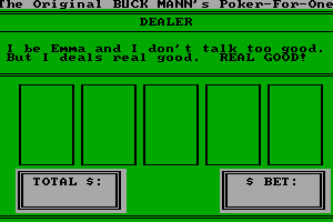 The Original Buck Mann's Poker for One 2