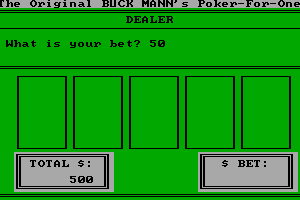 The Original Buck Mann's Poker for One 3