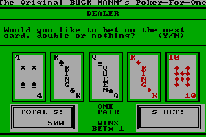 The Original Buck Mann's Poker for One 7