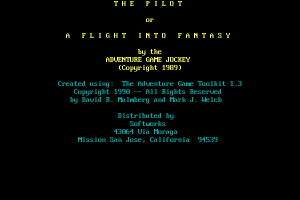 The Pilot, or: A Flight into Fantasy 0