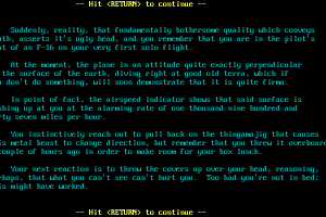 The Pilot, or: A Flight into Fantasy 1