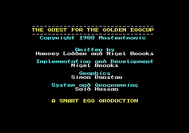 The Quest for the Golden Eggcup 1
