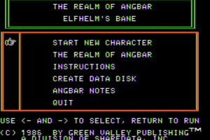 The Realm of Angbar: Elfhelm's Bane 1