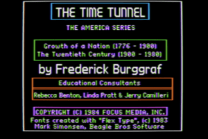 The Time Tunnel: A Nation Emerges abandonware