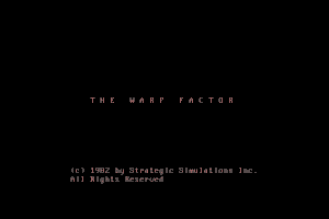 The Warp Factor 1