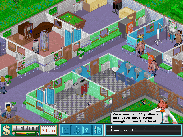 75% Theme Hospital on