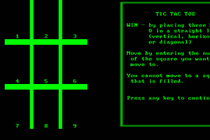 Tic Tac Toe abandonware