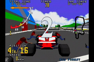 Time Warner Interactive's VR Virtua Racing 4