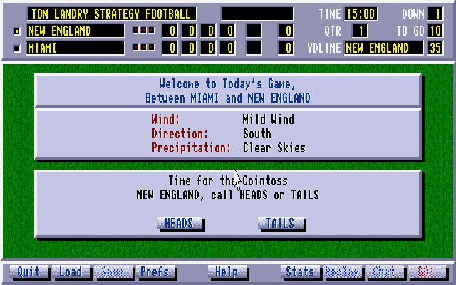 Tom Landry Strategy Football abandonware