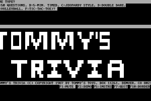 Tommy's Trivia 8
