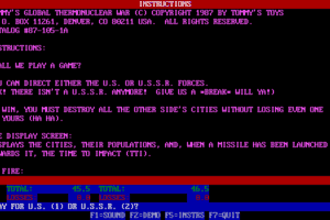 Tommy's Global Thermonuclear War 3
