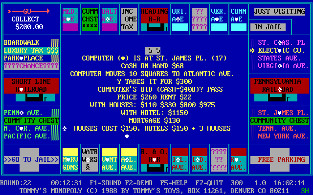 Tommy's Monopoly abandonware