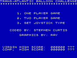 Trans-Atlantic Balloon Challenge: The Game abandonware