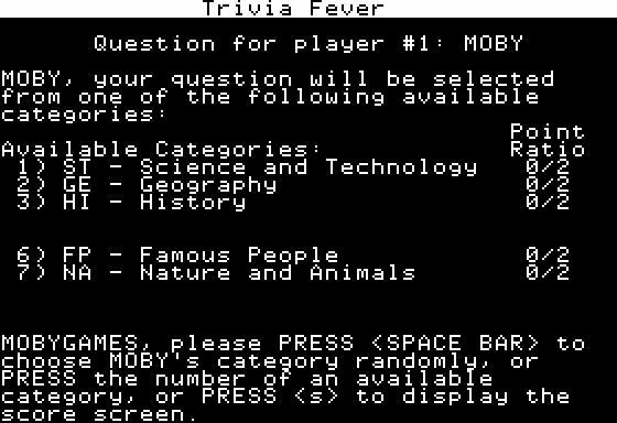 Trivia Fever abandonware