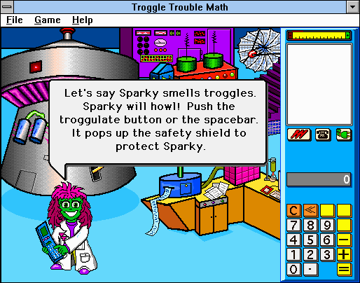 Troggle Trouble Math abandonware