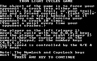 Tron Light Cycles 1