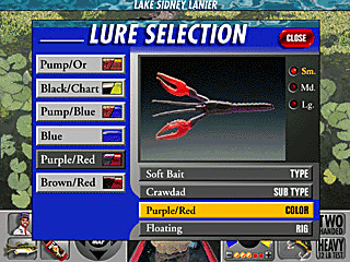 trophy bass fishing game 1996